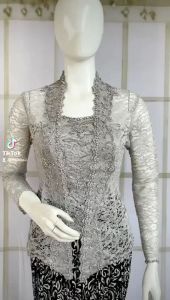 set kebaya wisuda kebaya kutubaru + longtorso dan rok prisket