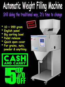 Automatic Weight Filling Machine 10~999g/ Weight Quantitative/ Mesin Penimbang Berat Automatik 10~999g/自动重量灌装机/ 定量称重机