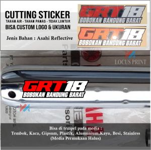 Cutting Sticker Stiker GRT18 Bobokan Bandung Barat Rx King Tahan Air & Panas Anti Luntur