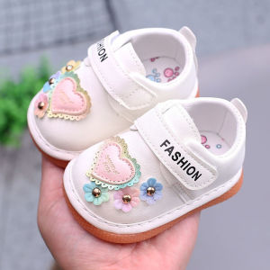 Giày Tập Đi Chống Trượt - Giày Cho Bé Kêu Bip Đế Mềm Quai Dán 0- 3 Tuổi - G09