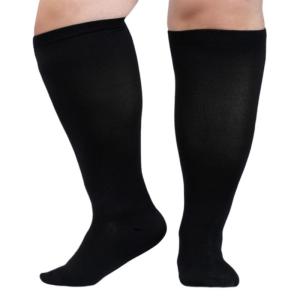Large Size Compression Socks Wide Calf Knee High Support Stockings for Women and Men Nurses Running Pregnant Travel