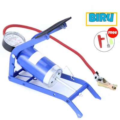 Pompa Injak Darurat Foot Pump Untuk Ban Mobil Motor Sepeda Bola dll Portable Mini