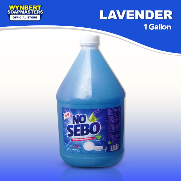 NO SEBO Dishwashing Liquid - Lavender Blue - 1 Gallon / 3,800ml by Wynbert Soapmasters