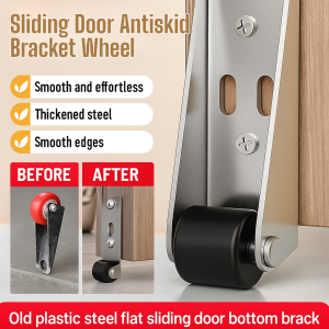 ล้อเลื่อนประตูบานเลื่อนกันลื่น ล้อรองรับประตูสแตนเลสป้องกันการหย่อน ล้อรองรับด้านล่างแบบสากล