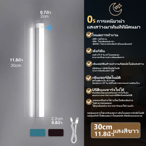 ไฟเซ็นเซอร์ LED ตรวจจับการเคลื่อนไหว หลอดไฟไร้สาย แบบชาร์จ เป็นแม่เหล็ก ติดตั้งง่าย