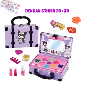 [COD] Model Terbaru 2026 17pcs/33Pcs Mainan Kosmetik Kecantikan Anak Kasus Peralatan Kotak Make Up Set untuk Gadis Ulang Tahun Hadiah Set Riasan Mainan Anak Makeup Plastik