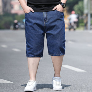 เอว36-48 กางเกงคนอ้วน กางเกงยีนส์ขาสั้นผู้ชาย ขนาดใหญ่ กางเกงขาสั้นผู้ชาย เหมาะสำหรับผู้ชายและผู้หญิงทุกคน จัดส่งรวดเร็ว