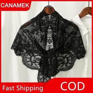 【CANAMEK】 Tây Ban Nha truyền thống tam giác ren mantilla phụ nữ đầu bao gồm Nhà thờ Công Giáo Mạng Che Mặt