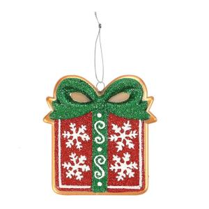 Festival Red Train Bell Hanging Decoration PVC Materials Shatterproof Design Perfect For Tree Mantels Staircase