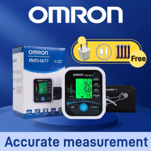 Stock Ready✅OMRON Digital Blood Pressure Monitor Machine And Heart Beat Monitor LCD Display Sphygmomanometer