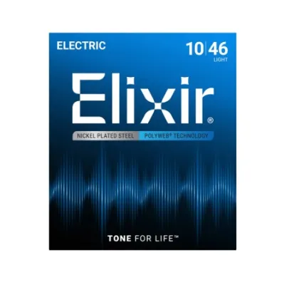 Elixir 12050 Electric Guitar Strings Polyweb Coating Light ( 10/46 )