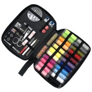 Complete Sewing Kit with Threads Needles Scissors Tape Measure Buttons Portable Travel DIY Embroidery Handwork Sewing Tool Set