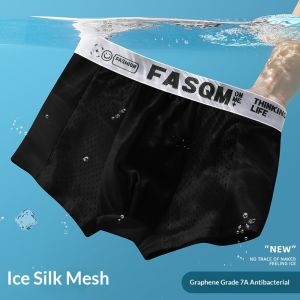 Yzlong của nam giới Lụa băng quần lót đùi lưới tóm tắt với Graphene 7A kháng khuẩn thoáng khí & nhanh chóng-khô đồ lót cho tất cả các mùa