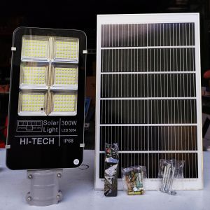 Đèn Đường năng lượng mặt trời 400W cao cấp Mifidi Sáng Mạnh Trên 15h Tấm Pin Mono Siêu To 70x35cm BH VIP Tận nhà đến 2 năm