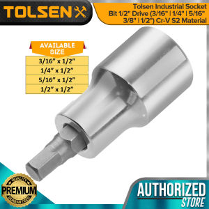 Tolsen Industrial Socket Bit 1/2" Drive (3/16" | 1/4" | 5/16" | 3/8" | 1/2") Cr-V S2 Material