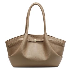 RISEDOT Da PU Túi đeo vai dưới cánh tay Màu sắc đồng nhất Dung lượng lớn Túi xách nữ Sang trọng Mẫu vải vải thiều Túi xách Du lịch