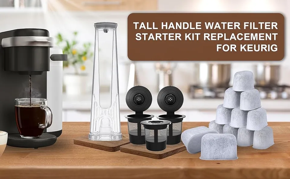Water Filter Holder and 12 Water Filters for Keurig K-Express