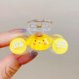 SP Fashion Life Cute Sanrio M&M Hair Clip Small Claw Clip Cinnamoroll Kuromi My Melody Hairpin for Girls 女童抓夹 爱三丽鸥卡通M豆发夹 发夹 小发夹 小抓夹 爱心发夹 可爱发夹