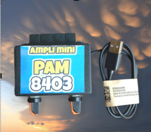 POWER MINI PAM8403 ADA BLUETOOTH 2 POTENSIO AMPLIFIER 5 VOLT STEREO AUDIO MINIATUR POWER RAKITAN