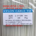 Kabel Tis 20 cm 100 mm Cable Ties Tie Nylon Nilon Besar Putih 100 pcs. 