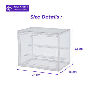 ULTRALIT  BOXY L Stairs Display Transparent Acrylic Action Figure Stand 2 Susun Tingkat Tangga / Tempat Pajangan Action Figure