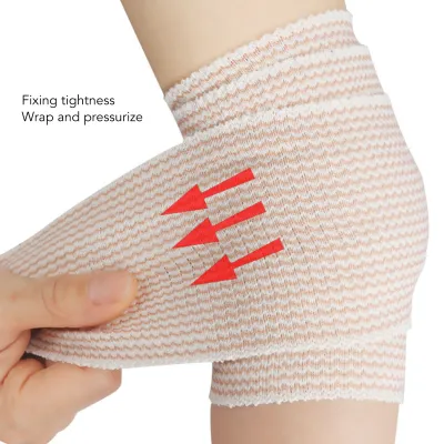 DCENTA Elastic Bandage Wrap Reusable Compression Bandage Safe Self Adhesive Breathable for Elbows Fixing tightness Wrap and pressurize