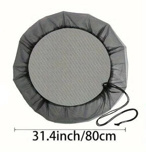 【BUY 1 TAKE 1】Mesh Cover Rain Barrel Cover Net Water Collection Buckets Adjustable Rain Barrel Net Diameter 60/80/100cm Cover For Rain Barrels Drawstring Netting to Keep Leaves and Debris Out of Rainwater Collection Tanks Durable Mesh Cover