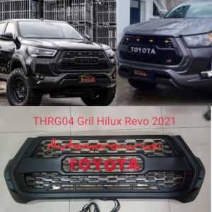 GRILL DEPAN FRONT GRILL GERIL HILUX TOYOTA HILUX REVO 2021 2022 2023 LED GRILL LAMPU HILUX
