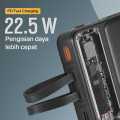 PCMK - Power Bank 22.5W PD Fast Charging 10000mAh High Speed PortUSB Kabel 2in1 - Shark KP103. 
