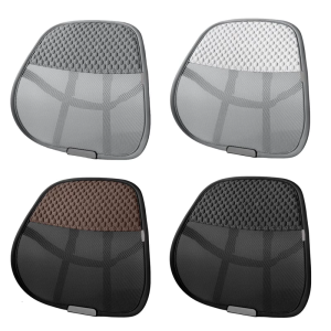 Bantal Kursi รองรับหลังหมอนรองเอวหมอนอิง16X17นิ้วหมอนรองเอวหลังเอวตาข่ายสำหรับเก้าอี้ออฟฟิศรถ