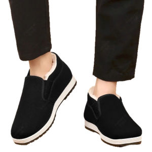 Giày Nam Lót Lông Giữ Ấm Mùa Đông Thoải Mái Chống Trượt Phong Cách Trẻ Trung Dễ Mang Đế Êm Êm Chân