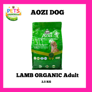 AOZI ORGANIC LAMB ORGANIC APPLE ADULT PUPPY DOG FOOD 2KG EACH