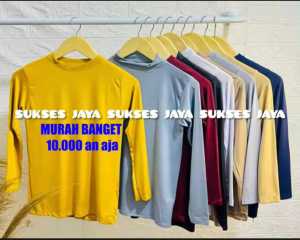 BAJU MANSET POLOS BAHAN SPANDEK. DALAMAN BAJU MUSLIM. DALAMAN WANITA. MANSET ALL SIZE