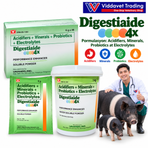 ViddaVet Digestiaide  Soluble Powder for Pigs All-Natural 6g pack of 5 digestiaide 1kg digestiaide for dogs