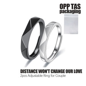 Cincin couple-Day and Night cincin pasangan cincin titanium