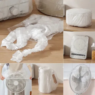 10psc Disposable Dust Cover Large Plastic Multi-functional Disposable Household Appliance Dustproof Protective Cover for Juicer Air Fryer Electric Cooker Oven Fan Air Conditioning Protection