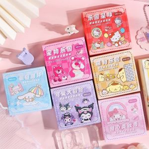 100pcs Mixed Sanrio PVC Stickers Cute Kawaii Kuromi My Melody Hello Kittys Cinnamoroll Children Stickers Gift Toy Decal