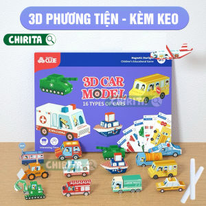 Đồ Chơi Xếp Hình 3d Giấy Với Nhiều Chủ Đề Trái Cây Động Vật... Tặng Kèm Keo - Đồ Chơi Thủ Công Cho Bé Giấy Xếp Origami Chirita