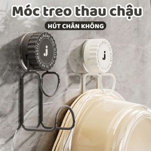 Móc Treo Thau Chậu Hút Chân Không Chịu Lực Tái Sử Dụng Giá Cốc Hút Treo Đồ Đa Năng Không Khoan Đục