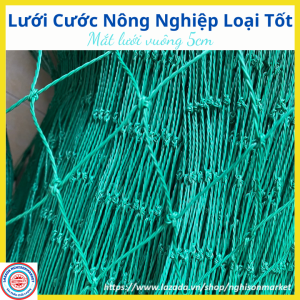 Lưới cước làm giàn leo bầu bí mướp mung tơi chăn nuôi Rộng 2 mét dài tự chọn