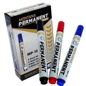 Spidol Permanent Marker Montana MP12 Hitam 1 Pcs permanen