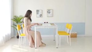 [Cozy ]Sg Sales Dining Tables and Chairs Set 4 People 6 People Rectangular Dining Table Set Dining Table And Chair Combination