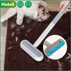 Hateli lông thú cưng cọ tẩy trang tay cầm dài bàn chải vệ sinh cửa sổ mèo cưng Chó Lông dụng cụ vệ sinh 3 Trong 1 Hướng Dẫn Sử Dụng lông vật nuôi cọ tẩy trang Cho Thảm Sofa giường