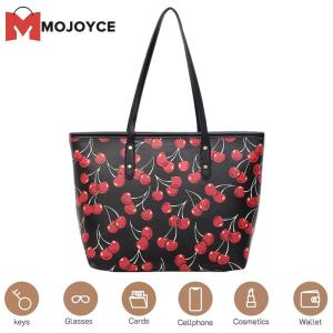 Nữ mojoyce Túi đeo chéo da với Tote Họa Tiết trái cây rộng rãi cho công việc và các chuyến đi cuối tuần