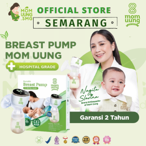 MOM UUNG ELECTRIC PORTABLE BREAST PUMP POMPA ASI ELEKTRIK MOMUUNG - Super Silent Digital LED Smooth