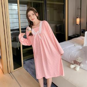 Baju Daster Renda Lengan Panjang Jumbo LD 120 Besar Wanita Baju Tidur Piyama Lengan Panjang Fashion Baju Rumah Santai Bahan Adem Halus