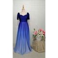 MODERN FILIPINIANA OMBRE DRESS. 
