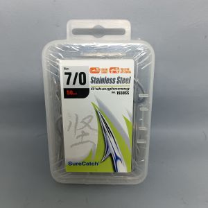 [Size 7/0] 50pcs Surecatch Sure Catch Fishing Hook Stainless Steel 1930SS O  Shaughnessy