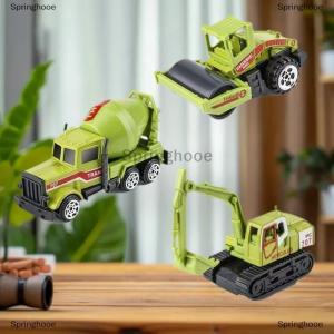 [COD] Springhooe 6pcs set Educational Toys Alloy Plastic Engineering Truck Car Construction Model Vehicle Loader Tractor Excavator For Kid Gifts