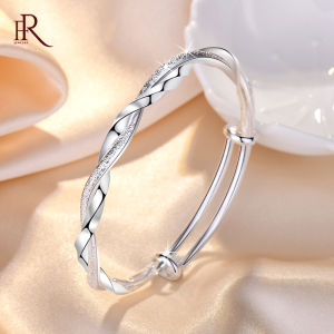 Frascati Fashion Silver Color Woman Cuff Bracelet Cross Twisted Infinity Bangle Retro Party Bridesmaid Jewelry Charm Girl Gifts